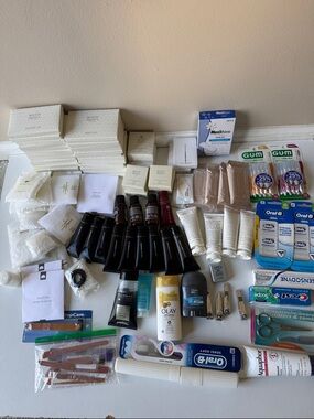 Bundle Of Assorted Travel Toiletries and Personal Care